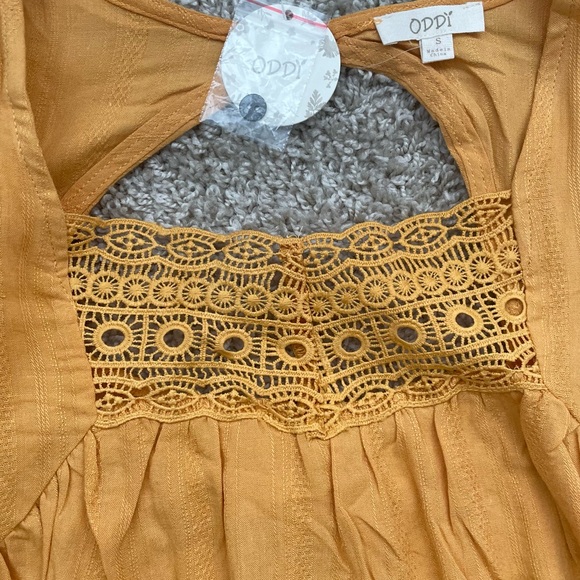 Oddy Honey Shift Top Blouse - Picture 3 of 5